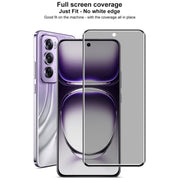 For OPPO Reno12 Pro Global imak 3D Curved Privacy Full Screen Tempered Glass Film