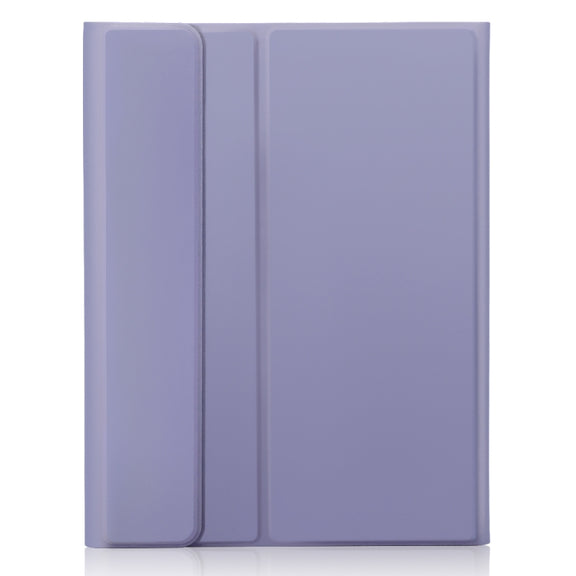 For iPad Air 11 2025 / 2024 / Air 5 10.9 / Air 4 A098B-A Detachable Ultra-Thin Bluetooth Touch Keyboard Leather Tablet Case with Pen Slot(Purple)