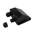 RV Sealed Waterproof Solar Double Cable Entry Gland Box(Black) - Other Tools by PMC TechLife | Online Shopping South Africa | PMC TechLife | Buy Now Pay Later Mobicred