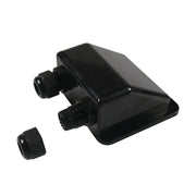 RV Sealed Water-resistant Solar Double Cable Entry Gland Box(Black)