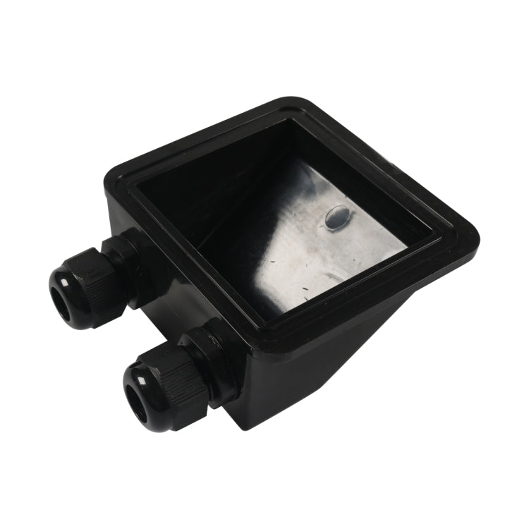 RV Sealed Water-resistant Solar Double Cable Entry Gland Box(Black)
