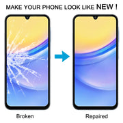 For Samsung Galaxy A15 4G SM-A155F 10pcs Front Screen Outer Glass Lens with OCA Optically Clear Adhesive