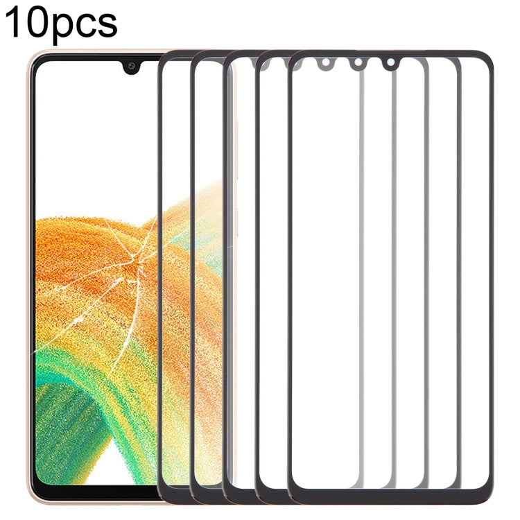 For Samsung Galaxy A33 5G SM-A336B 10pcs Front Screen Outer Glass Lens with OCA Optically Clear Adhesive - free shipping - PMc TechLife - Order now!