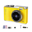 LK003 2.4 inch Dual-lens 4K HD CCD Camera Retro Kids Camera(Yellow) - Children Cameras by PMC TechLife | Online Shopping South Africa | PMC TechLife | Buy Now Pay Later Mobicred
