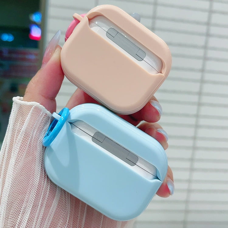 For AirPods 3 3D Dot Bowknot Bluetooth Earphone Protective Case(Blue)