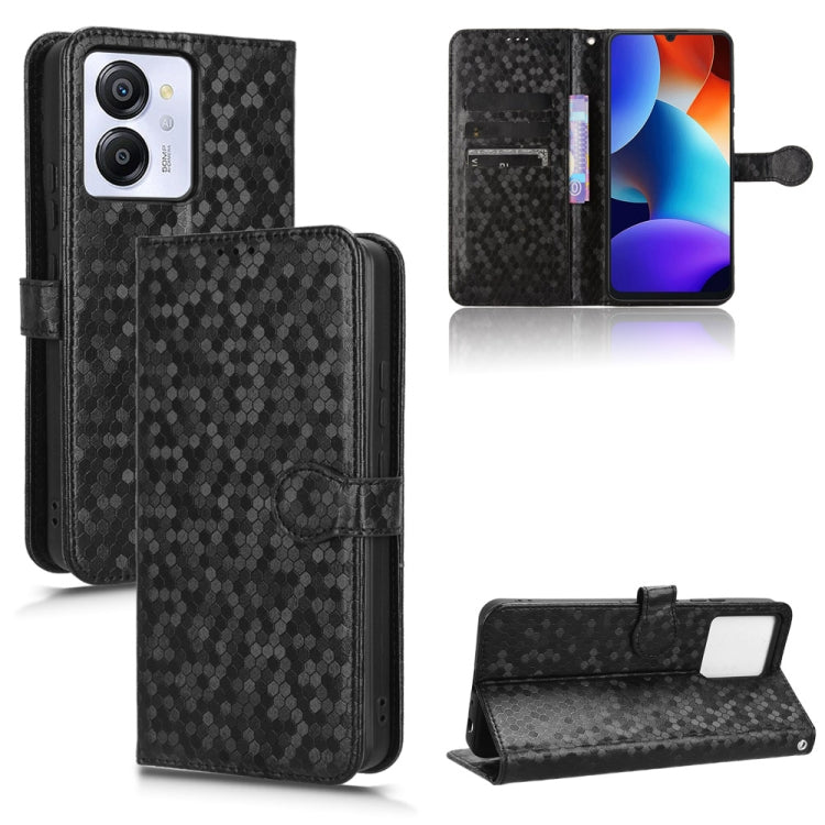 For Blackview Oscal Modern 8 / Color 8 Honeycomb Dot Texture Leather Phone Case(Black) - More Brand by PMC TechLife | Online Shopping South Africa | PMC TechLife | Buy Now Pay Later Mobicred