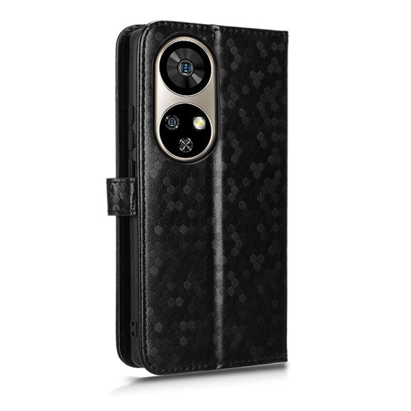 For Ulefone Note 17 Pro Honeycomb Dot Texture Leather Phone Case(Black)