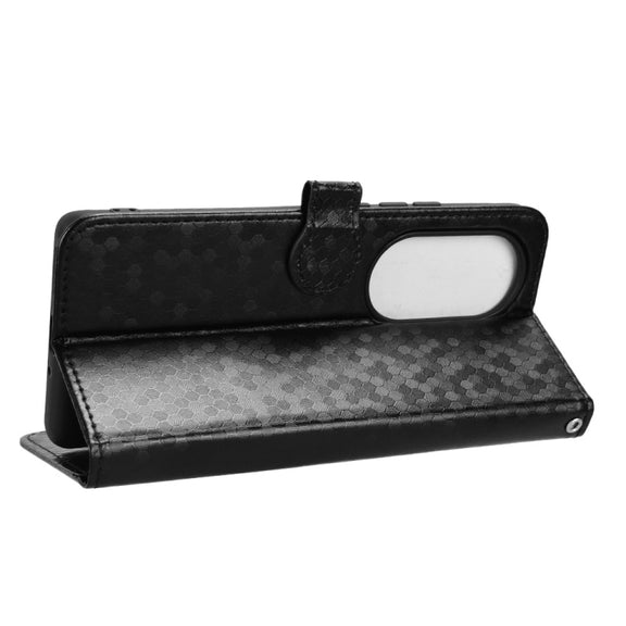 For Ulefone Note 17 Pro Honeycomb Dot Texture Leather Phone Case(Black)