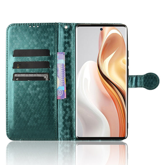 For Ulefone Note 17 Pro Honeycomb Dot Texture Leather Phone Case(Green)