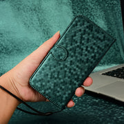 For Ulefone Note 17 Pro Honeycomb Dot Texture Leather Phone Case(Green)