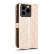 For Ulefone Note 20 Pro Honeycomb Dot Texture Leather Phone Case(Gold)