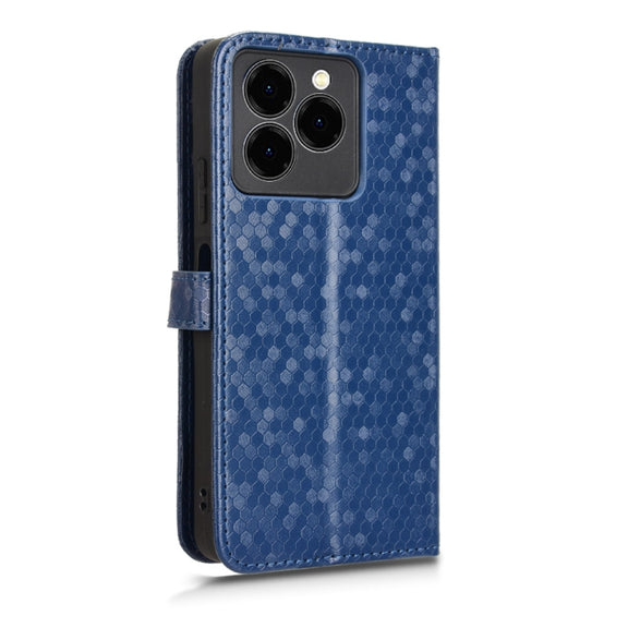 For Ulefone Note 20 Pro Honeycomb Dot Texture Leather Phone Case(Blue)