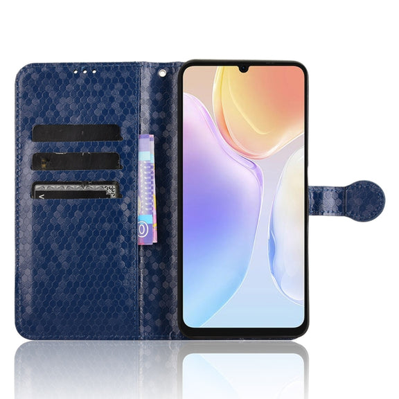 For Ulefone Note 20 Pro Honeycomb Dot Texture Leather Phone Case(Blue)
