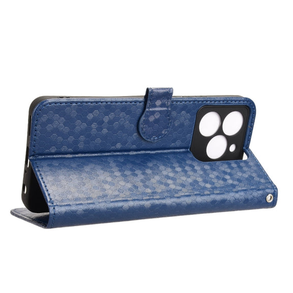 For Ulefone Note 20 Pro Honeycomb Dot Texture Leather Phone Case(Blue)