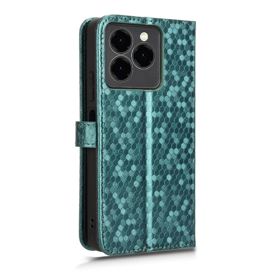 For Ulefone Note 20 Pro Honeycomb Dot Texture Leather Phone Case(Green)