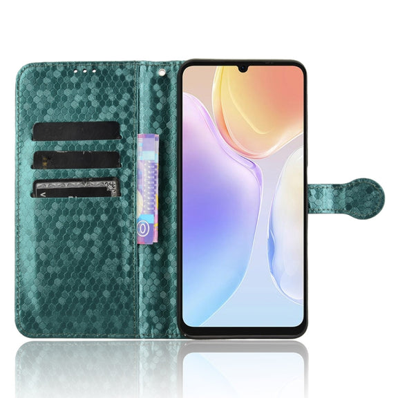 For Ulefone Note 20 Pro Honeycomb Dot Texture Leather Phone Case(Green)