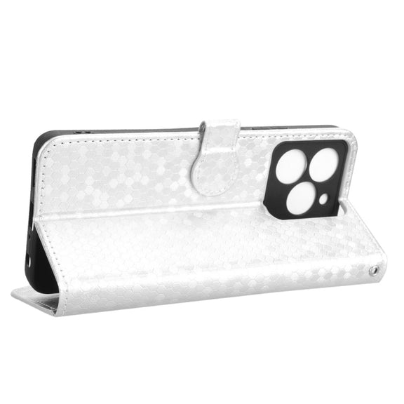 For Ulefone Note 20 Pro Honeycomb Dot Texture Leather Phone Case(Silver)