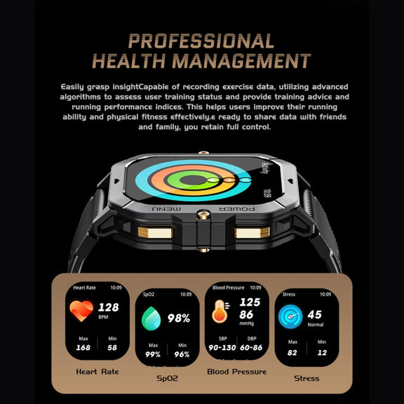 LEMFO C28 2.02 inch Sport Smart Watch, Support Bluetooth Call / Sleep / Blood Oxygen / Heart Rate / Blood Pressure Health Monitor(Green)