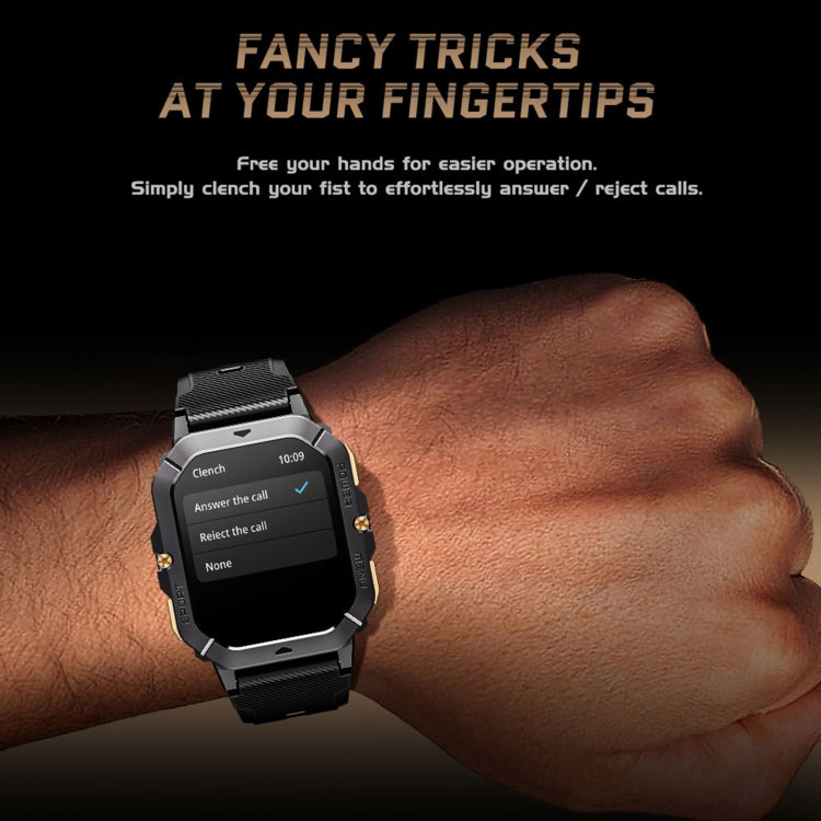 LEMFO C28 2.02 inch Sport Smart Watch, Support Bluetooth Call / Sleep / Blood Oxygen / Heart Rate / Blood Pressure Health Monitor(Black) - free shipping - PMC Jewellery - Order now!