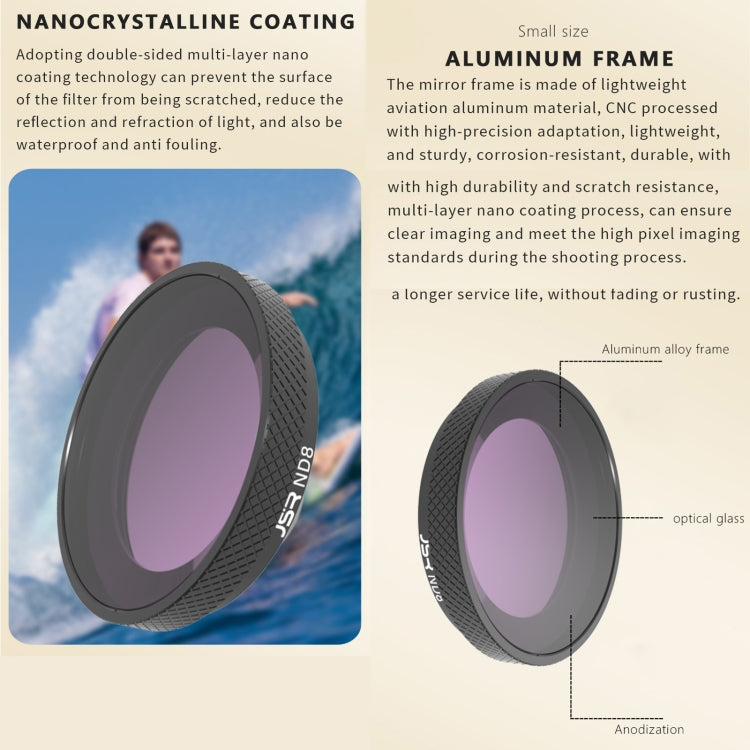 For Insta360 GO 3S JUNESTAR Camera Lens Filter, Filter:MCUV - Len Accessories by JSR | Online Shopping South Africa | PMC TechLife | Buy Now Pay Later Mobicred