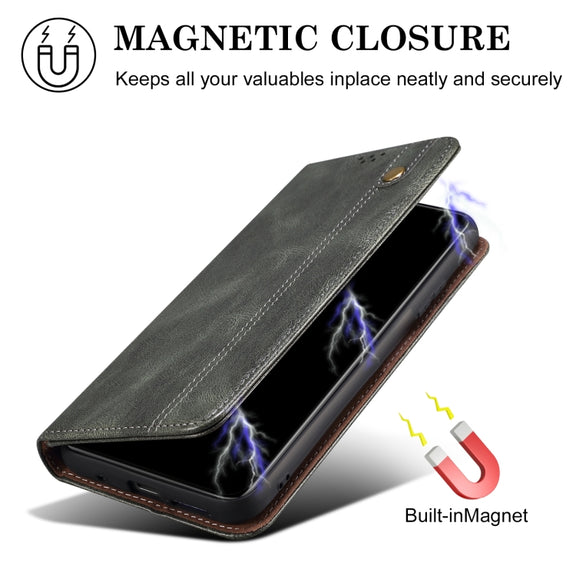 For Samsung Galaxy S25+ 5G Oil Wax Crazy Horse Texture Leather Phone Case(Green)
