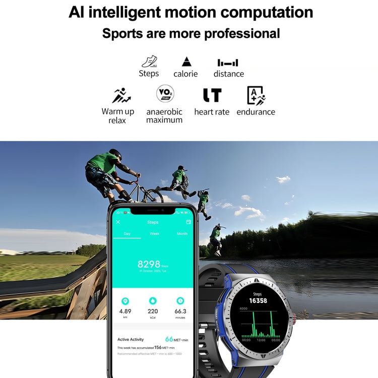 LEMFO HK52 1.43 inch BT5.3 IP68 Sport Smart Watch, Support Bluetooth Call / Message Notification / Heart Rate / Blood Pressure Health Monitor(Red) - free shipping - PMC TechLife - Order now!
