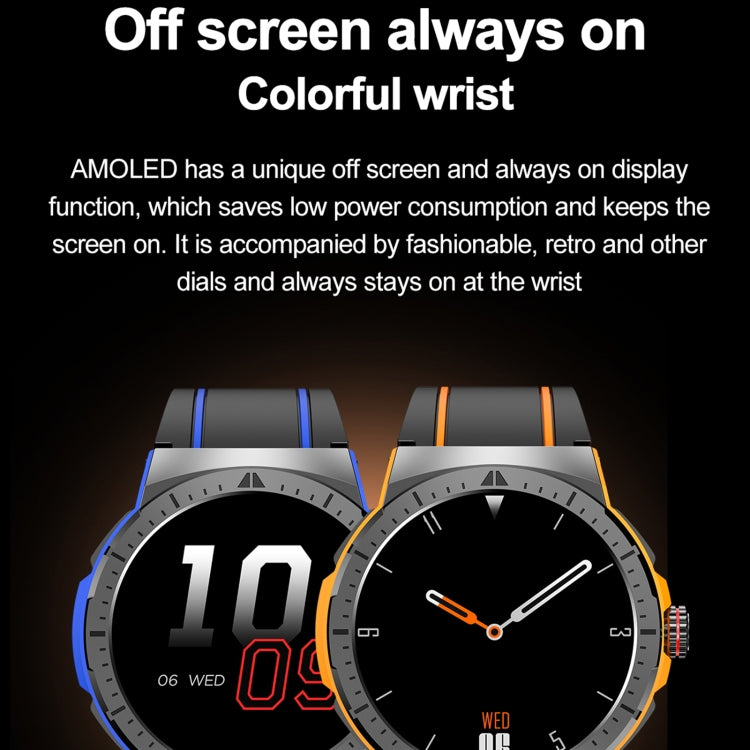 LEMFO HK52 1.43 inch BT5.3 IP68 Sport Smart Watch, Support Bluetooth Call / Message Notification / Heart Rate / Blood Pressure Health Monitor(Orange) - free shipping - PMC TechLife - Order now!