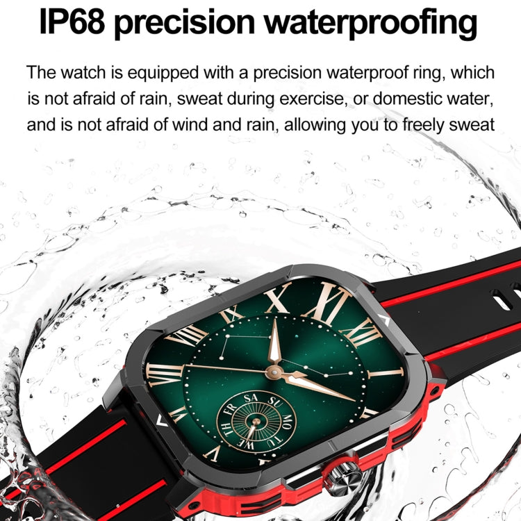 LEMFO HK56 2.06 inch BT5.3 IP68 Sport Smart Watch, Support Bluetooth Call / Message Notification / Heart Rate / Blood Pressure Health Monitor(Red) - free shipping - PMC TechLife - Order now!