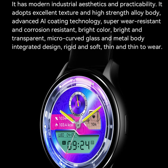 LEMFO HK89 1.43 inch BT5.0 IP67 Sport Smart Watch, Support Bluetooth Call / Message Notification / Heart Rate / Blood Pressure Health Monitor(Silver)
