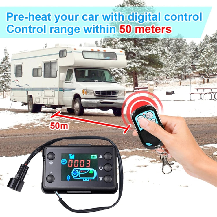 Car 12V / 24V Parking Heater LCD Monitor Switch with Remote Controller(Black) - Engine Fittings by PMC TechLife | Online Shopping South Africa | PMC TechLife | Buy Now Pay Later Mobicred