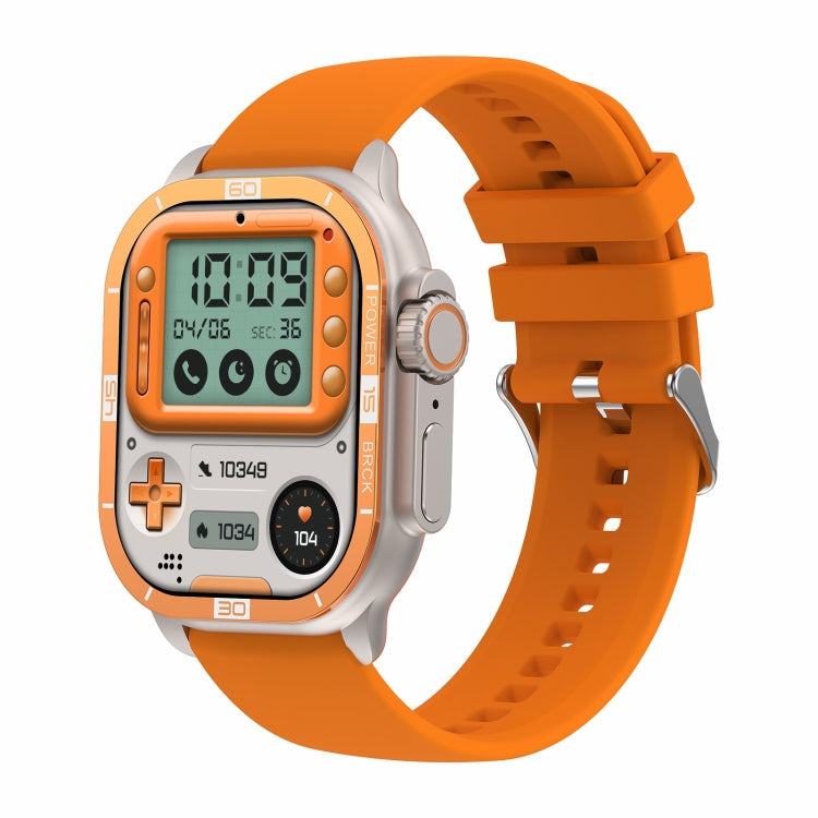 HK96S 2.06 inch BT5.3 IP68 Sport Smart Watch, Support Bluetooth Call / Sleep / Blood Oxygen / Heart Rate / Blood Pressure Health Monitor(Orange) - Smart Watches by PMC TechLife | Online Shopping South Africa | PMC TechLife | Buy Now Pay Later Mobicred
