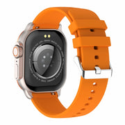 HK96S 2.06 inch BT5.3 IP68 Sport Smart Watch, Support Bluetooth Call / Sleep / Blood Oxygen / Heart Rate / Blood Pressure Health Monitor(Orange)