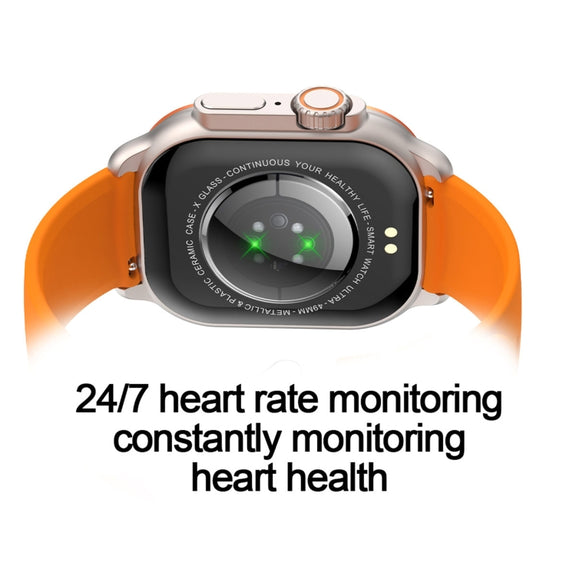 HK96S 2.06 inch BT5.3 IP68 Sport Smart Watch, Support Bluetooth Call / Sleep / Blood Oxygen / Heart Rate / Blood Pressure Health Monitor(Black)