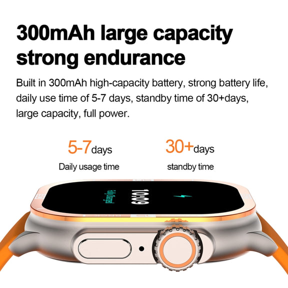 HK96S 2.06 inch BT5.3 IP68 Sport Smart Watch, Support Bluetooth Call / Sleep / Blood Oxygen / Heart Rate / Blood Pressure Health Monitor(Black)