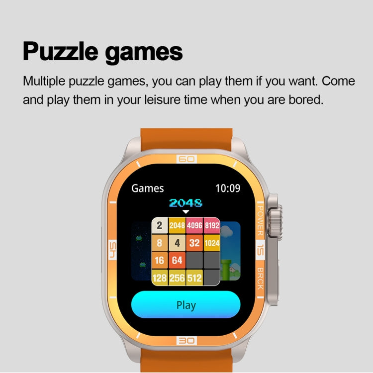 HK96S 2.06 inch BT5.3 IP68 Sport Smart Watch, Support Bluetooth Call / Sleep / Blood Oxygen / Heart Rate / Blood Pressure Health Monitor(Black) - Smart Watches by PMC TechLife | Online Shopping South Africa | PMC TechLife | Buy Now Pay Later Mobicred