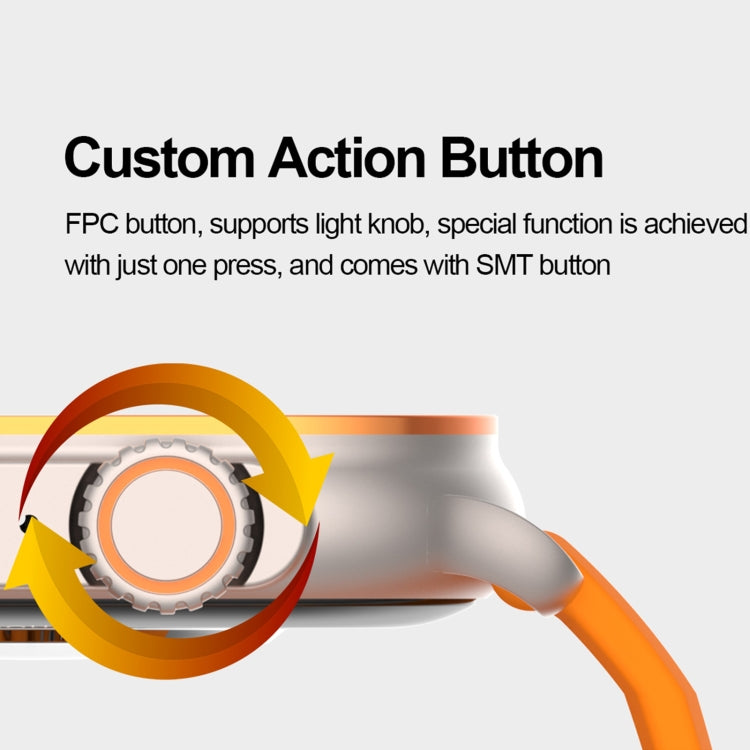 HK96S 2.06 inch BT5.3 IP68 Sport Smart Watch, Support Bluetooth Call / Sleep / Blood Oxygen / Heart Rate / Blood Pressure Health Monitor(Black) - Smart Watches by PMC TechLife | Online Shopping South Africa | PMC TechLife | Buy Now Pay Later Mobicred