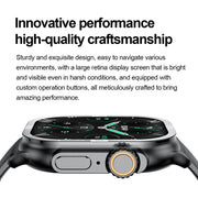 HK96S 2.06 inch BT5.3 IP68 Sport Smart Watch, Support Bluetooth Call / Sleep / Blood Oxygen / Heart Rate / Blood Pressure Health Monitor(Orange)