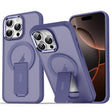 For iPhone 16 Pro Max Acrylic Hybrid TPU MagSafe Holder Phone Case(Dark Night Purple) - iPhone 16 Pro Max Cases by PMC TechLife | Online Shopping South Africa | PMC TechLife | Buy Now Pay Later Mobicred