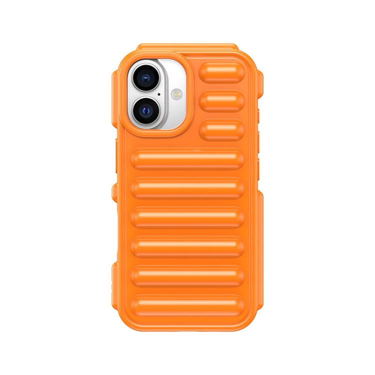 For iPhone 16 Capsule Series Candy Color TPU Phone Case(Orange) - iPhone 16 Cases by PMC TechLife | Online Shopping South Africa | PMC TechLife | Buy Now Pay Later Mobicred