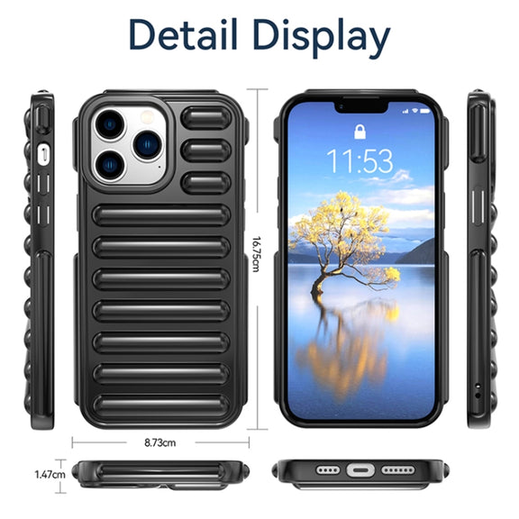 For iPhone 16 Plus Capsule Series Candy Color TPU Phone Case(Transparent)