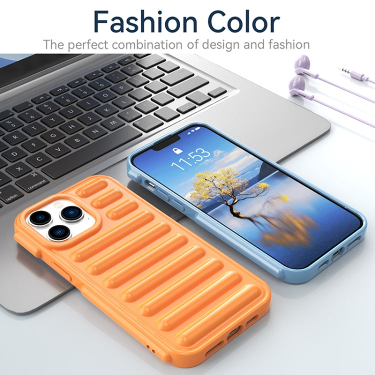 For iPhone 16 Capsule Series Candy Color TPU Phone Case(Orange)