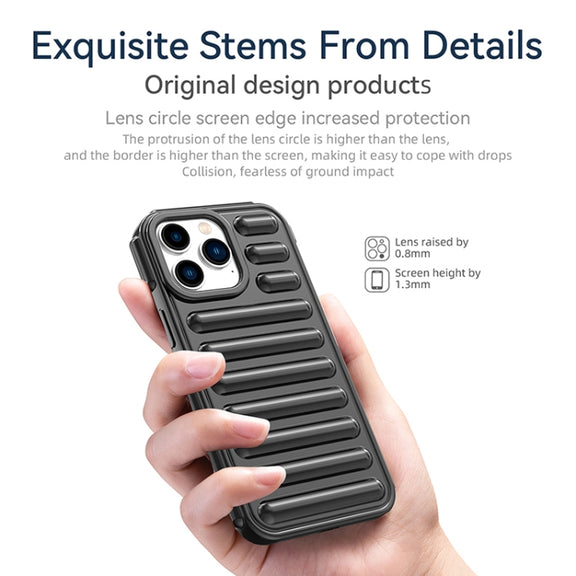For iPhone 16 Capsule Series Candy Color TPU Phone Case(Orange)