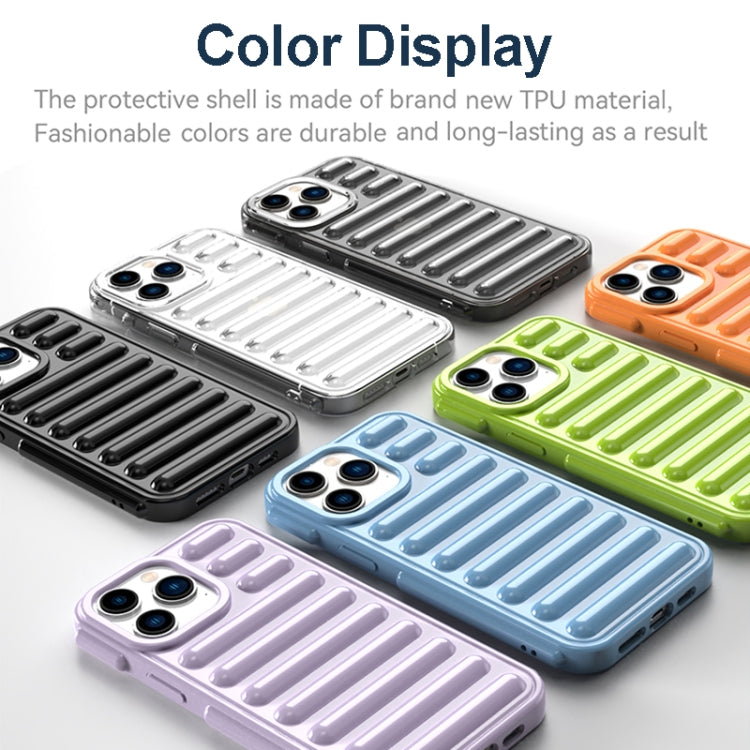 For iPhone 16 Plus Capsule Series Candy Color TPU Phone Case(Transparent)
