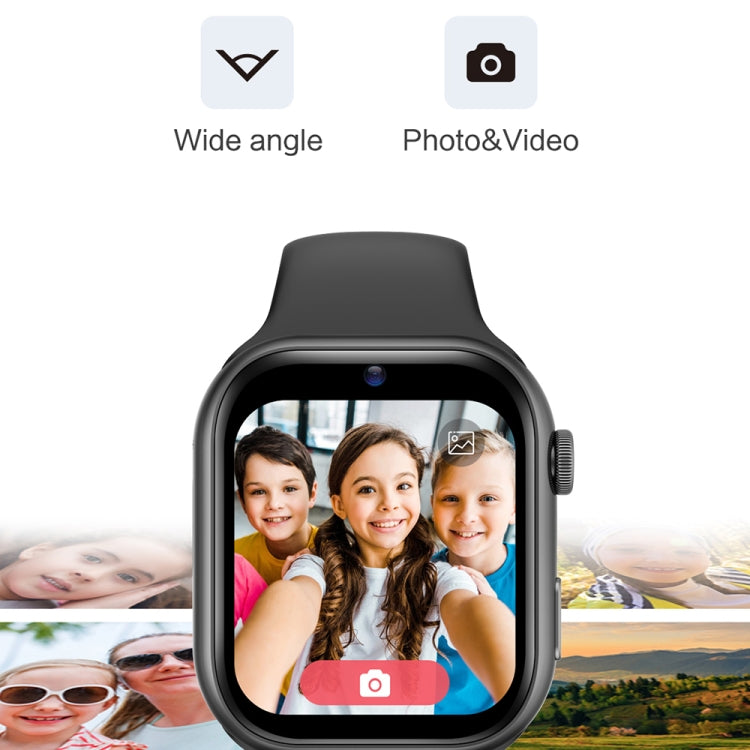 LEMFO K20 1.81 inch Children Sport Smart Watch, Support Video Call / Message Notification / GPS / WiFi / AI(Black)