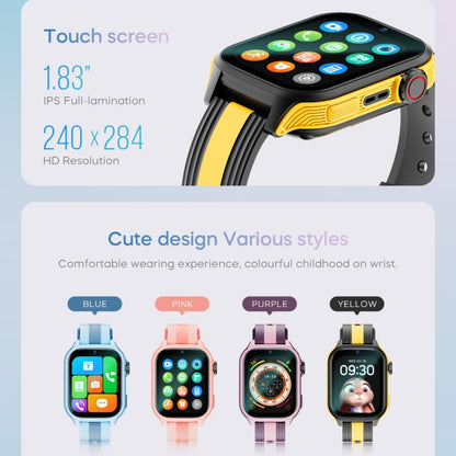 LEMFO K36 1.83 inch IPX7 Children Sport Smart Watch, Support Video Call / Message Notification / GPS / WiFi(Blue) - free shipping - PMC Jewellery - Order now!
