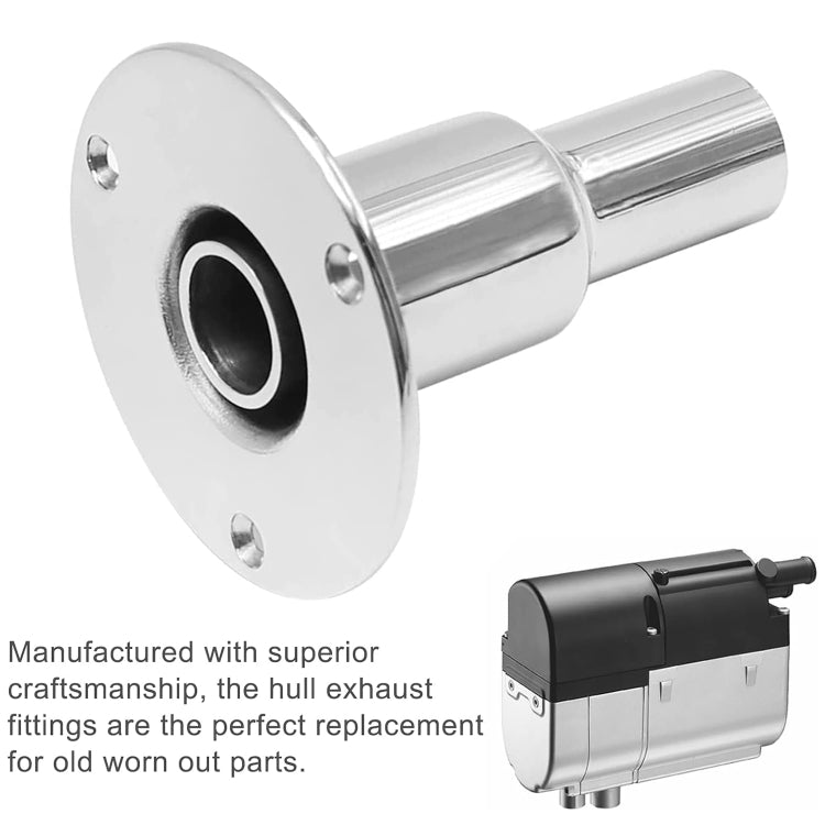 22mm Straight Marine Parking Heater Stainless Steel Vent - Marine Accessories & Parts by PMC TechLife | Online Shopping South Africa | PMC TechLife | Buy Now Pay Later Mobicred