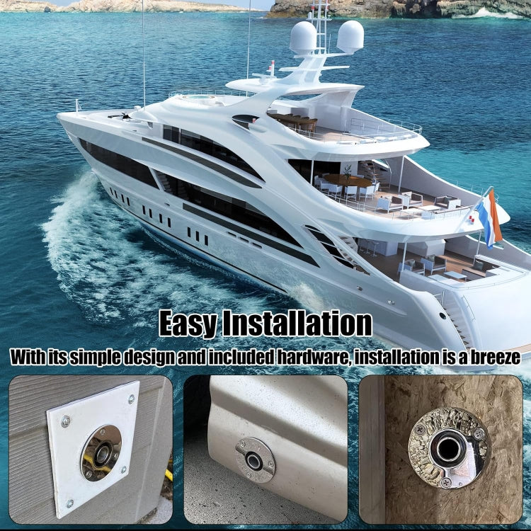 24mm Straight Marine Parking Heater Stainless Steel Vent - Marine Accessories & Parts by PMC TechLife | Online Shopping South Africa | PMC TechLife | Buy Now Pay Later Mobicred