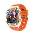 KR80 2.0 inch BT5.1 IP67 Sport Smart Watch, Support Bluetooth Call / Sleep / Blood Oxygen / Heart Rate / Blood Pressure Health Monitor(White+Orange) - Smart Watches by PMC TechLife | Online Shopping South Africa | PMC TechLife | Buy Now Pay Later Mobicred