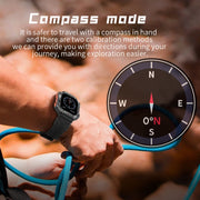 KR80 2.0 inch BT5.1 IP67 Sport Smart Watch, Support Bluetooth Call / Sleep / Blood Oxygen / Heart Rate / Blood Pressure Health Monitor(White+Orange)