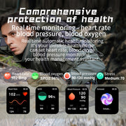 KR80 2.0 inch BT5.1 IP67 Sport Smart Watch, Support Bluetooth Call / Sleep / Blood Oxygen / Heart Rate / Blood Pressure Health Monitor(White+Orange)